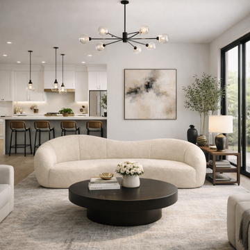 Sofá Star 190 cm Orgânico Decorativo | Design Exclusivo Zahav Estofados