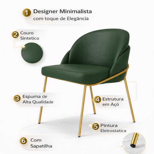 Cadeira Poltrona Decorativa Nuvem Premium Orgânico