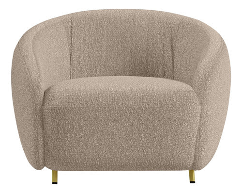 Poltrona Decorativa Orgânica Luxo Recepção Nuvem - Zahav