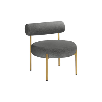 Poltrona Cadeira Lua Decorativa Versátil Bouclé - Zahav