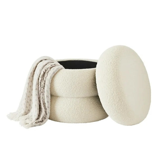 Puff Báu Organizador Decorativo Boucle Cookie Zahav
