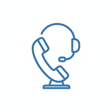 Ícone de telefone call center para suporte ao cliente