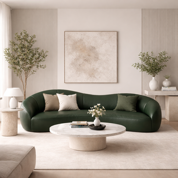 Sofá Star 230 cm Orgânico Decorativo | Design Exclusivo Zahav Estofados